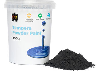 EC Tempera Powder Paint 450g - Black