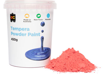 EC Tempera Powder Paint 450g - Red