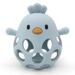 Blue Silicone Chicken Teether