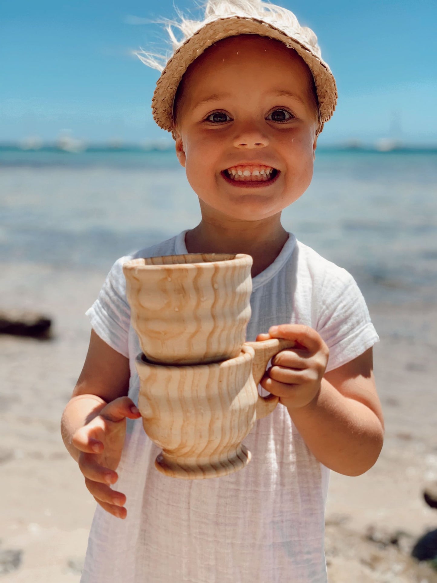 Explore Nook-Wooden Funnel & Large Cup set