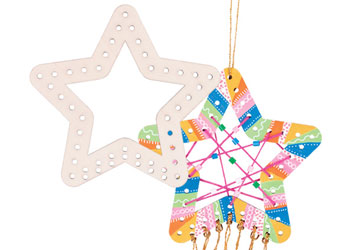 Wooden Weaving Star 10s