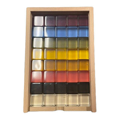 Papoose-Earth Lucites/40pc