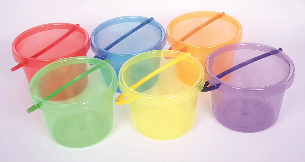 Translucent Colour Bucket Set - 6pk – Haywood Educational Resources