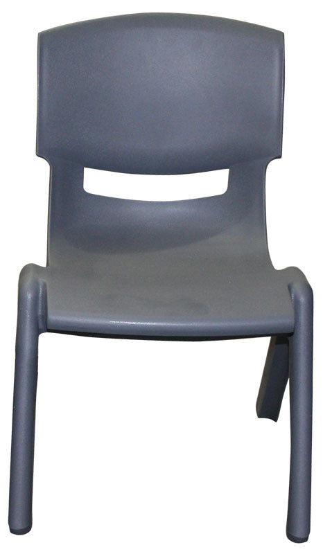 Billy Kidz Resin Stackable Chairs Adult - Grey 44cm