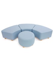 Soft Seating Corner Ottoman C2 - Blue