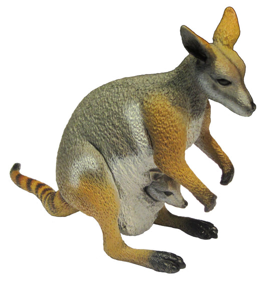 Australian Yellow-footed Rock Wallaby Replica 10.5cm H