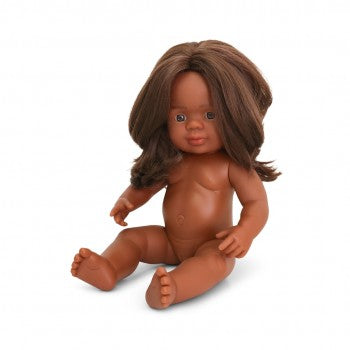 Miniland Doll - Anatomically Correct Baby, Australian Aboriginal Girl, 38 cm