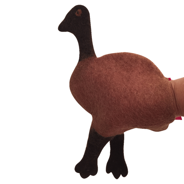 Papoose Hand Puppet Emu