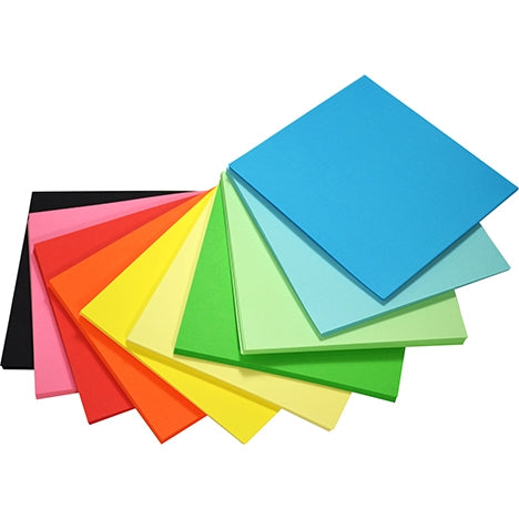 RAINBOW Matt Paper Kinder Squares Assorted 80gsm Double Sided 127mm