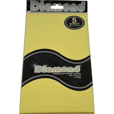 Austpaper-Diamond Tissue 500mm X 750mm 5 Sheet per pack.